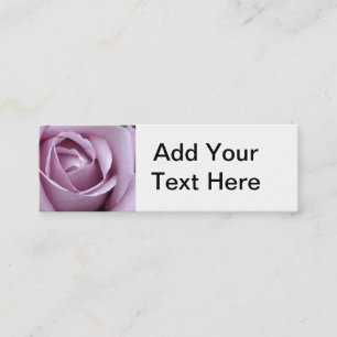 Carte de visite de rose de pourpre de lavande
