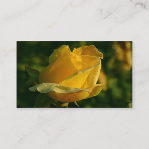 carte de visite de rose jaune
