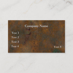 Carte de visite de rouille de Grunge
