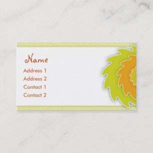 Carte de visite de safran