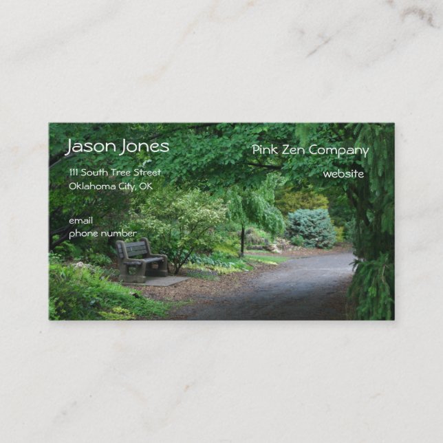 Carte de visite de sagesse de zen (Devant)