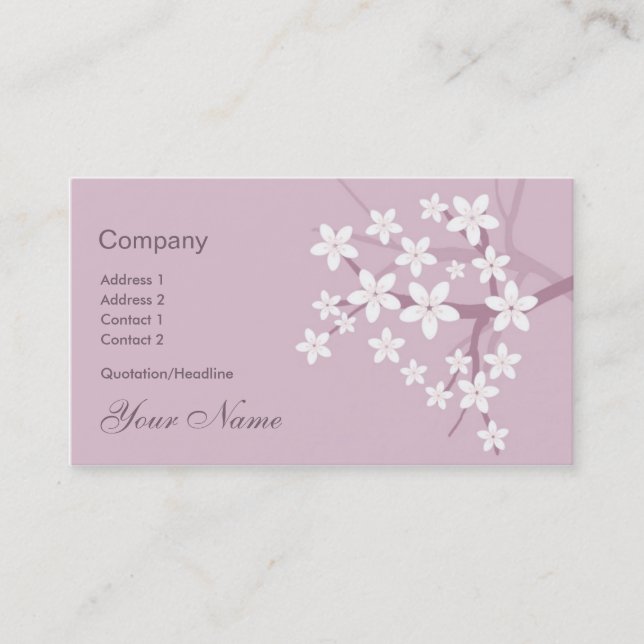 Carte de visite de Sakura (Devant)