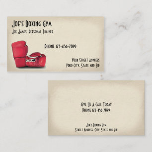 Carte de visite de salle de sport pour entraîneurs