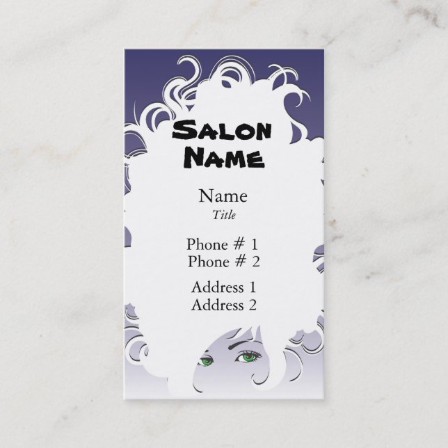 Carte de visite de salon (Devant)