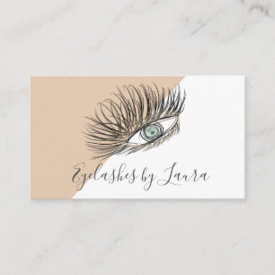 Carte de visite de Salon de beauté pour cils dessi