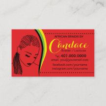 Carte de visite de salon de Braider