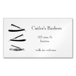 carte de visite de salon de coiffure élégant de st