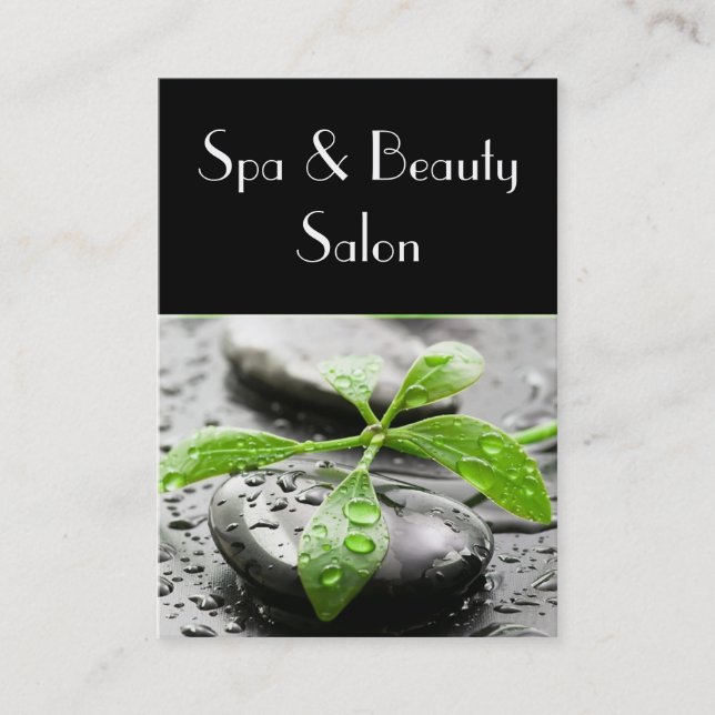 Carte de visite de salon de Spa&Beauty (Devant)