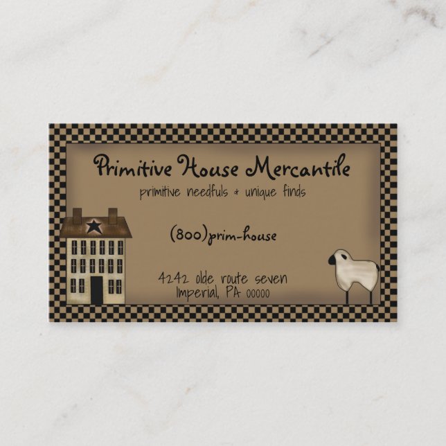 Carte de visite de salon primitif (Devant)