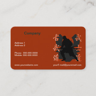 Carte de visite de Samurai