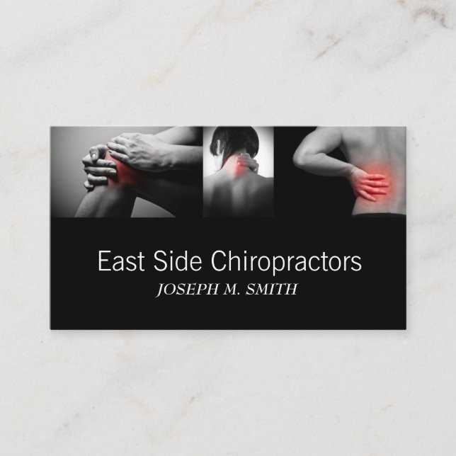 Carte de visite de santé chiropraticien (Devant)