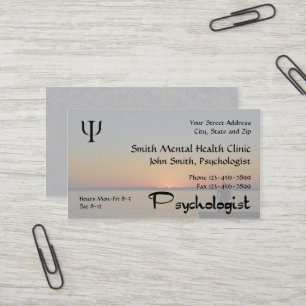 Carte de visite de santé mentale de psychologue