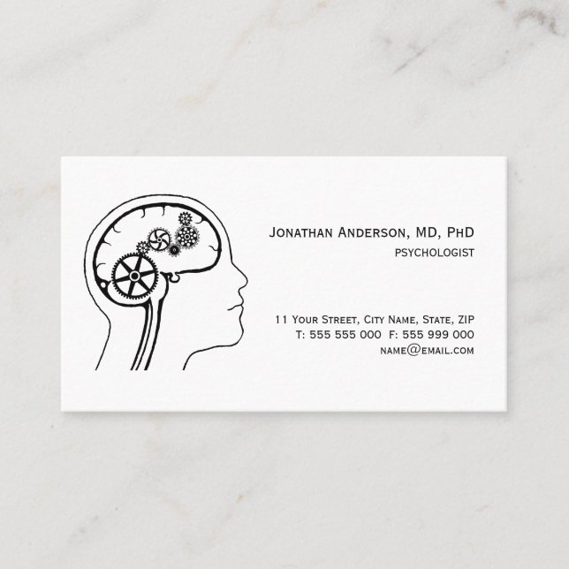 Carte de visite de santé mentale/psychologue (Devant)