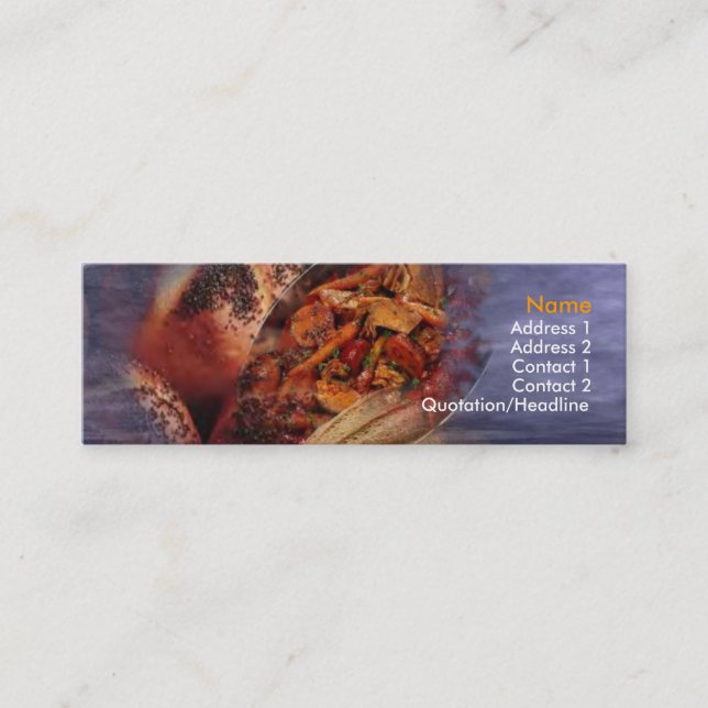 Carte de visite de saucisse fumé (Devant)