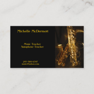 Carte de visite de Saxaphone