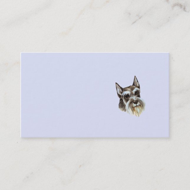Carte de visite de Schnauzer miniature (Devant)