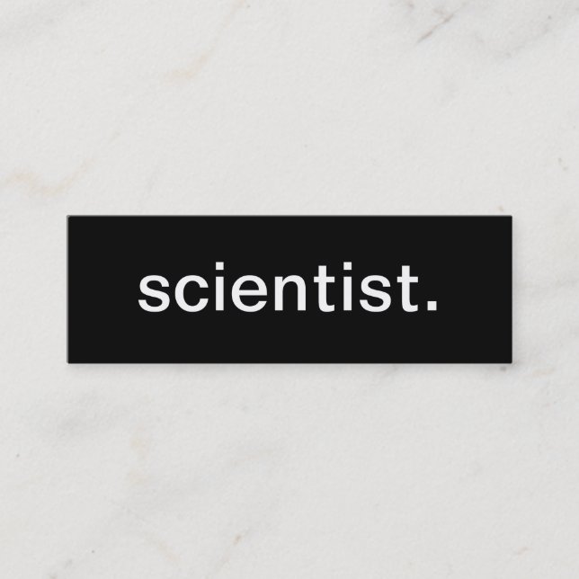 Carte de visite de scientifique (Devant)