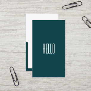 Carte de visite de script d'Bonjour professionnel