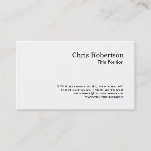 Carte de visite de script de charme noir et blanc