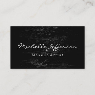 Carte de visite de script de maquillage à effet de
