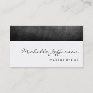 Carte de visite de script Motif gris tableau noir