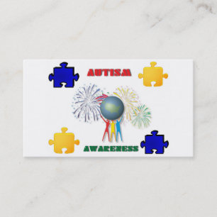 Carte de visite de sensibilisation sur l'autisme