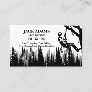 Carte de visite de service Arborescence Lumberjack
