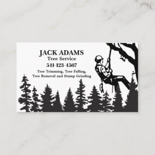 Carte de visite de service Arborescence Lumberjack