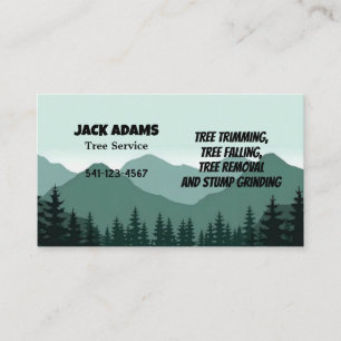 Carte de visite de service Arborescence Lumberjack