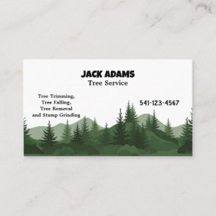 Carte de visite de service Arborescence Lumberjack