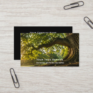 Carte de visite de service d'arbre
