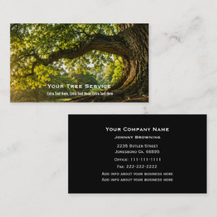 Carte de visite de service d'arbre