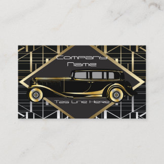 Carte de visite de service de limousine de voiture