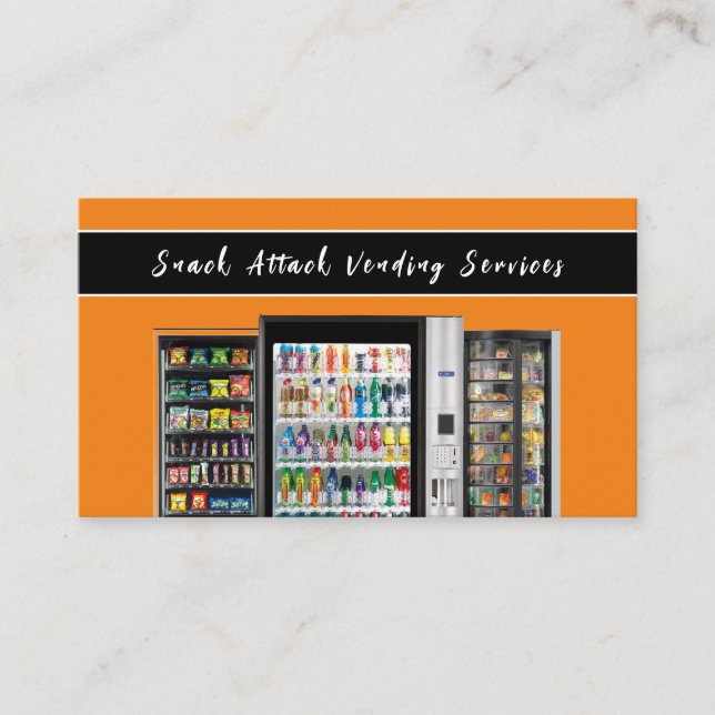 Carte de visite de service de machine de vente pro (Devant)