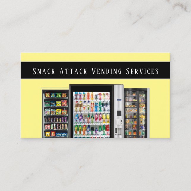 Carte de visite de service de machine de vente pro (Devant)