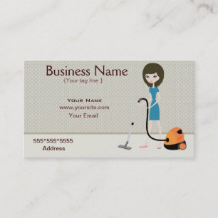 Carte de visite de service de nettoyage