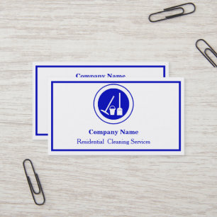 Carte de visite de service de nettoyage profession