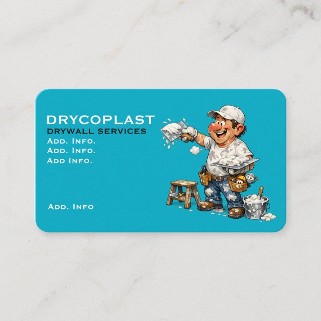Carte de visite de service de placoplâtre (Devant)