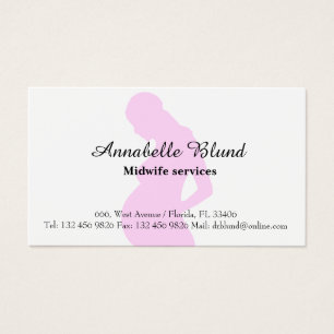 Carte de visite de service de sage-femme
