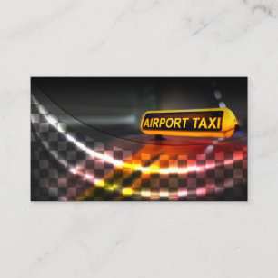 Carte de visite de service de taxi aéroport