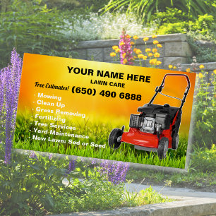 Carte de visite de service de tonte Entretien de p