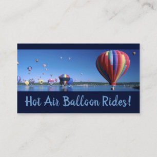 Carte de visite de service des Balloons à air chau