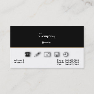 Carte de visite de services aux entreprises