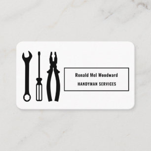 Carte de visite de services de bricolage Tool
