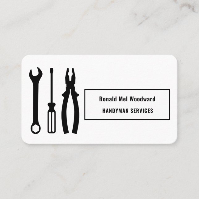 Carte de visite de services de bricolage Tool (Devant)