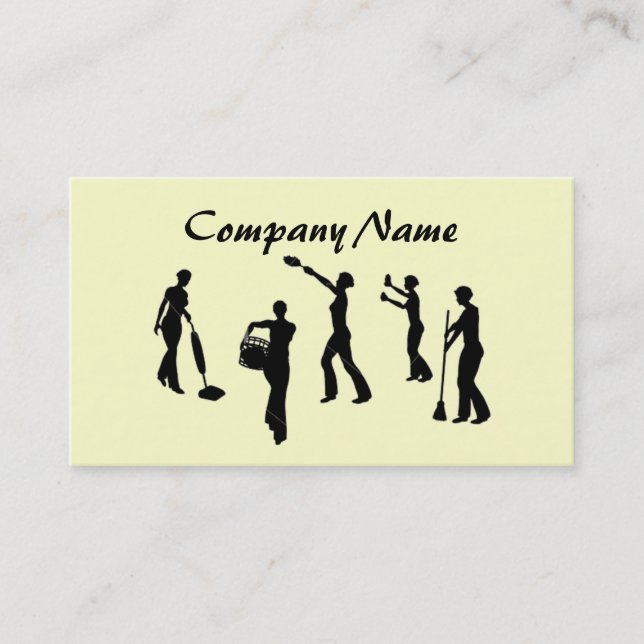 Carte de visite de services de nettoyage et de (Devant)
