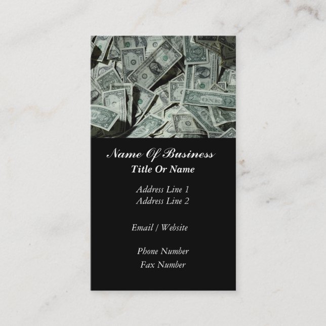 Carte de visite de services financiers (Devant)
