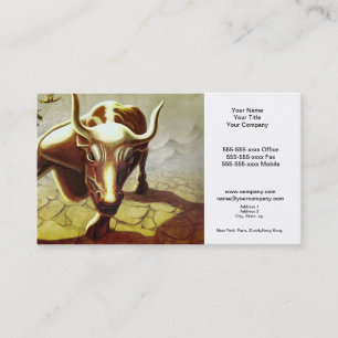 Carte de visite de services financiers