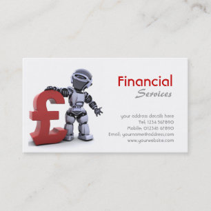 Carte de visite de services financiers