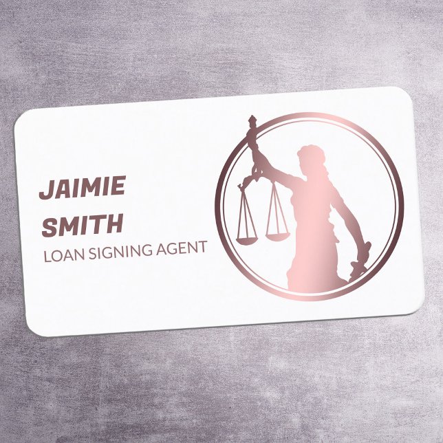 Carte de visite de signature de prêt public notair (Notary Public Loan Signing Business Cards)